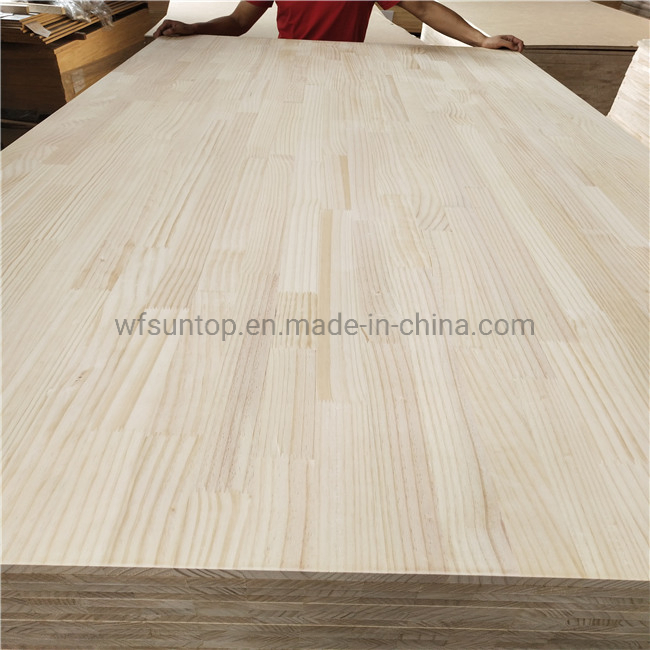 1220*2440*15mm 18mm 24mm 30mm Radiata Pine Finger Jointed Wood Board Rubberwood Finger Joint Laminated Board for Furniture