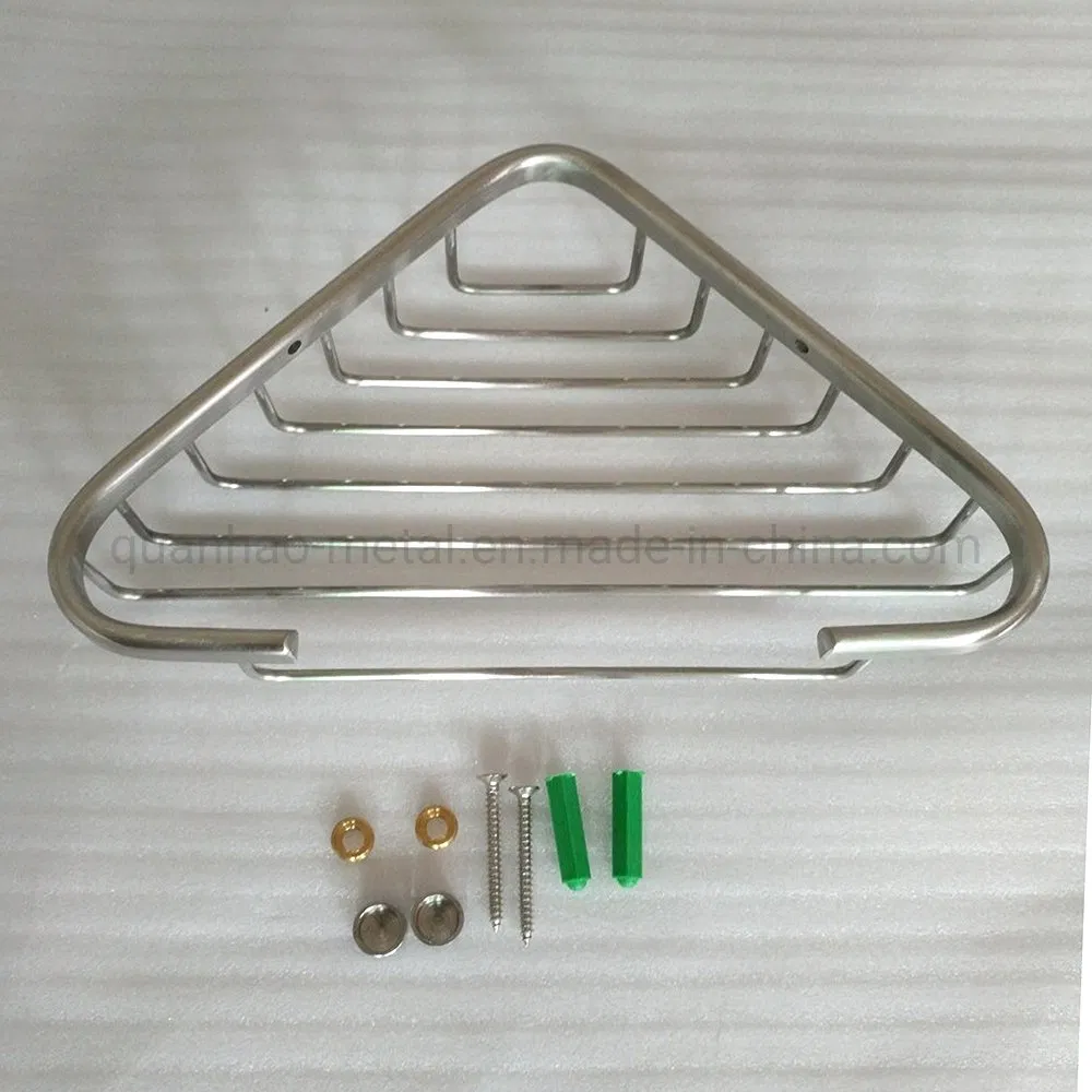 Bathroom Stainless Steel Wire Soap Dish Holder Shower Corner Soap Rack