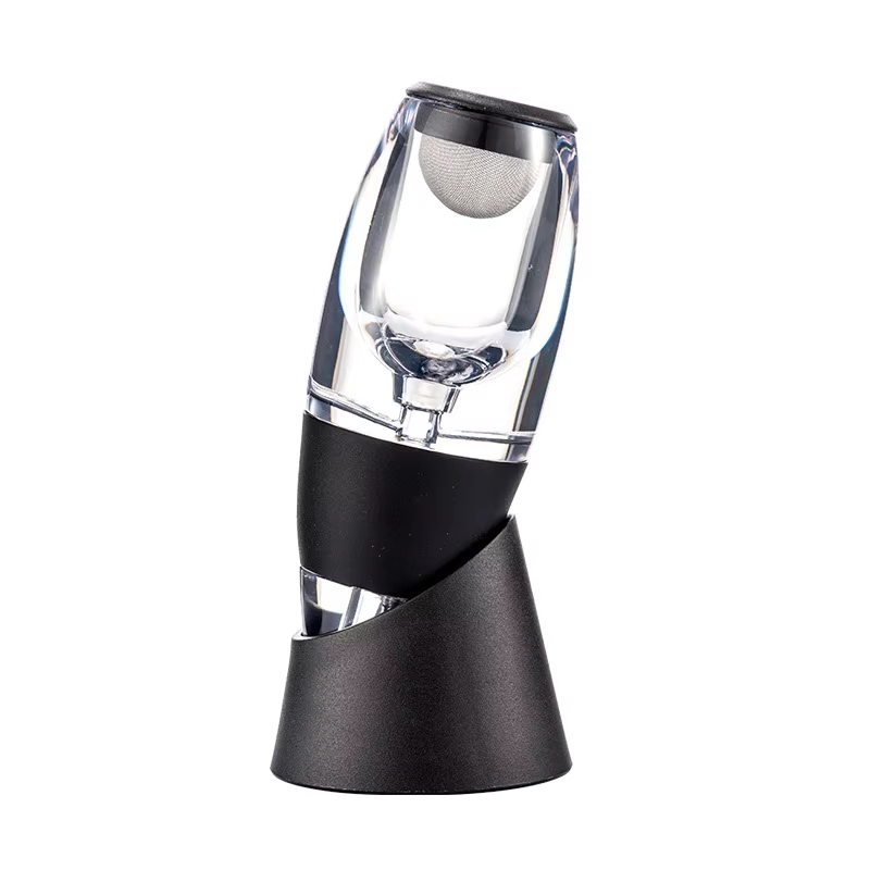 Fast Magic Wine Aerator Breather Gift Set Wine Decanter with Fine Mesh Purifying Filter and Base