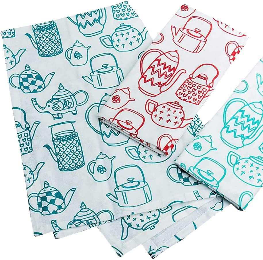 Organic Recycle Cotton Tea Towel Silkscreen Printed Customized Logo Tea Towel Made of 100% Cotton Kitchen Tea Towel