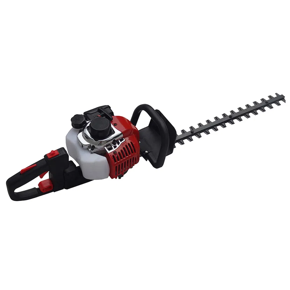 Professional 23cc Gasoline Petrol 2 Stroke Handheld Double Edge Blade Cordless Hedge Cutter Hedge Trimmer with CE GS