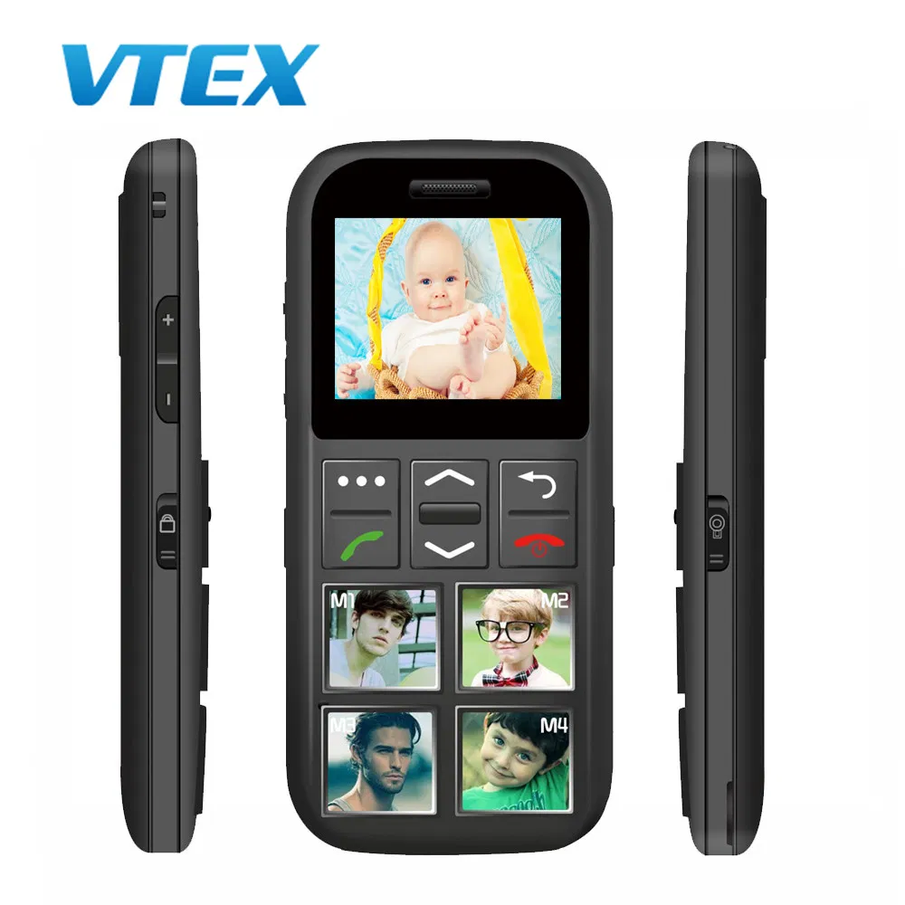 Hot Sale Grandfather Birthdays Gift 1.77′ ′ Senior Loud Voice Phone Sos Calling Charging Docking Card Mobile Phones