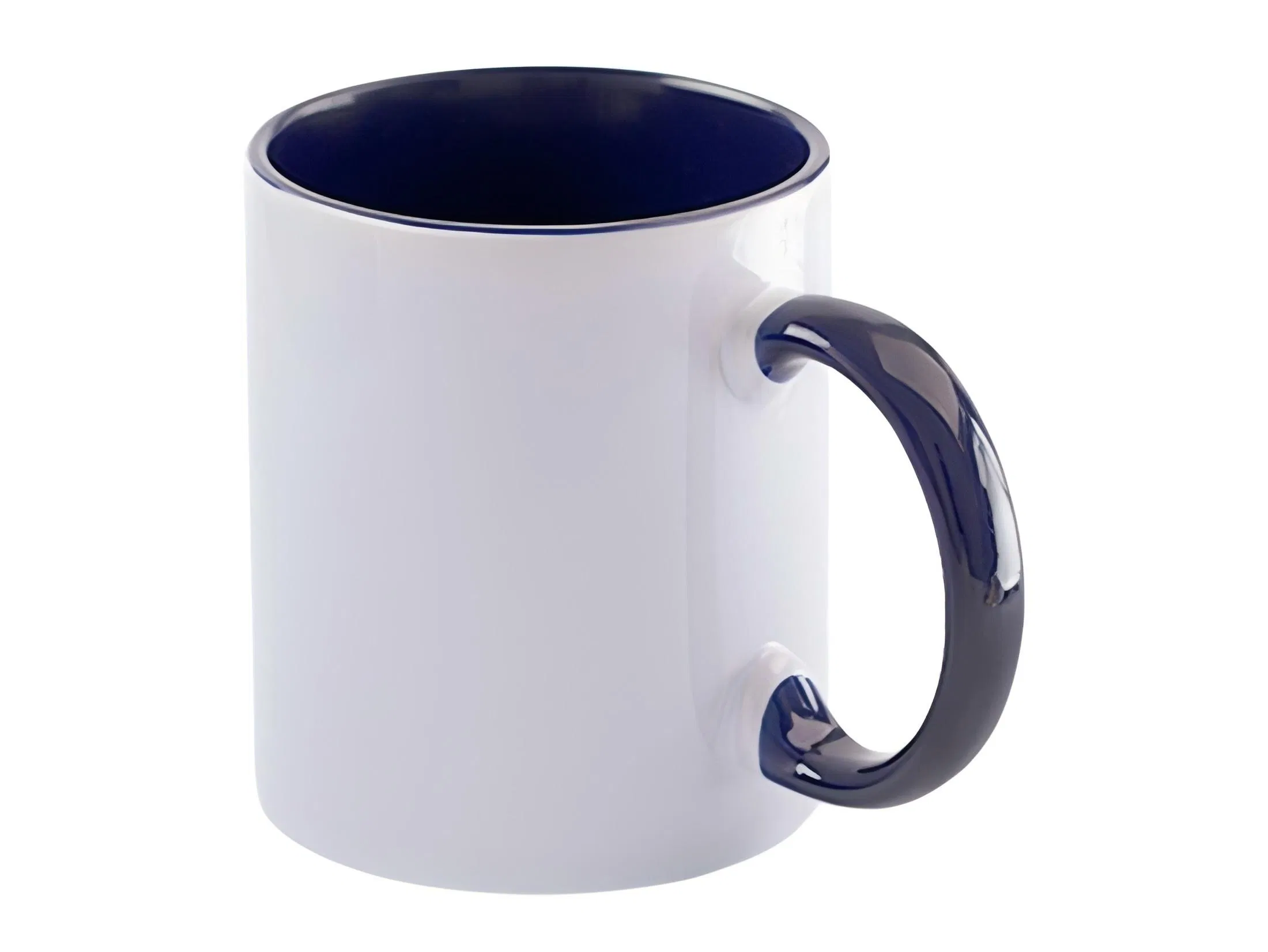 Керамическая кружка для сублимации с цветными ручками