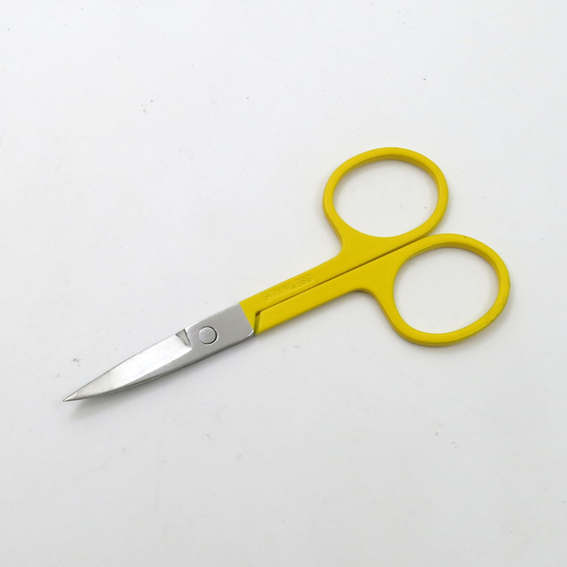 Colorful Handles Stainless Steel Beauty Eyebrow Hair Trimming Scissors Tools