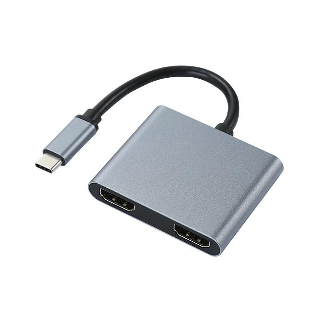 4 in 1 USB C to Dual HDMI Multiport Adapter with USB3.0 and Pd Port