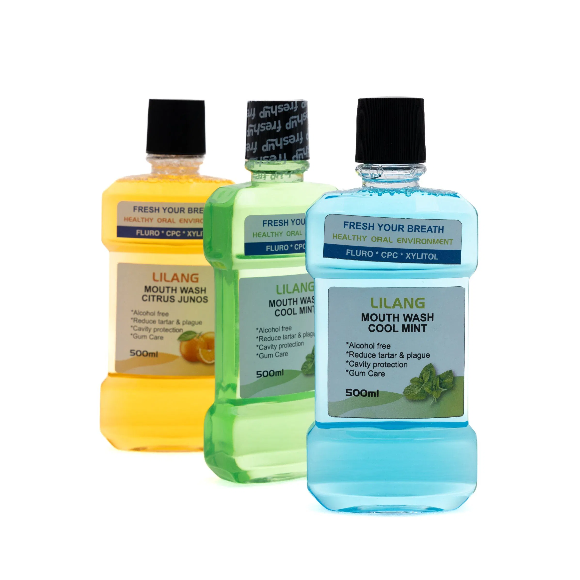 Natural Breath Freshening Mouthwash with Peppermint Oil and Zinc, Fights Bad Breath for Hours Without The Burning Sensation of Alcohol.