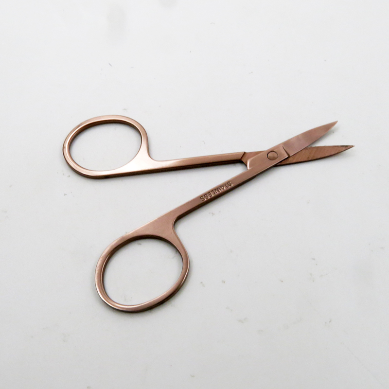 Durable Makeup Tools with High Quality Stainless Steel Beauty Makeup Scissors Facial Trimming