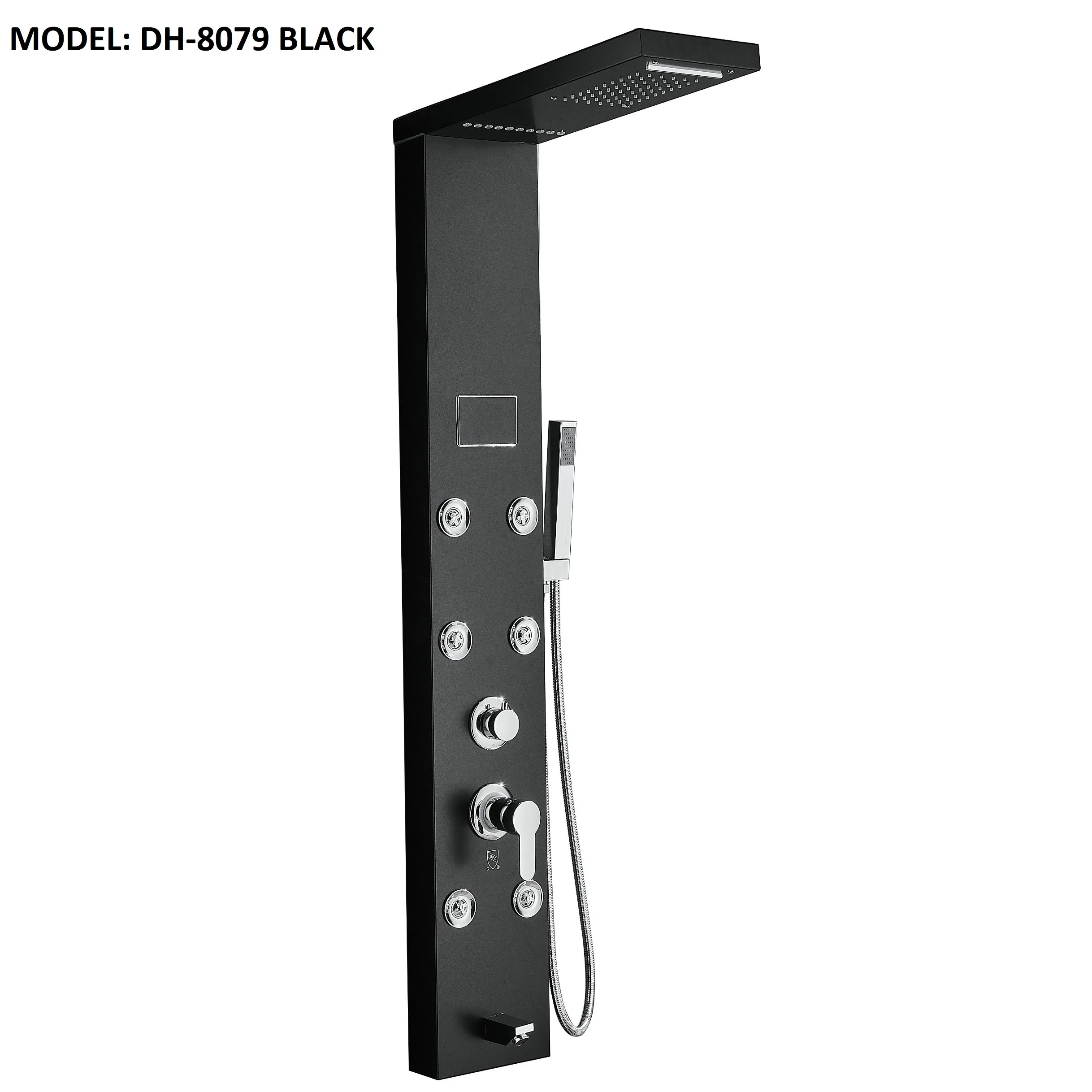 Wall Mounted Shower Panel with Waterful Shower Head Four Functions Stainless Steel Shower Column Bathroom Sanitary Ware Supplier in China