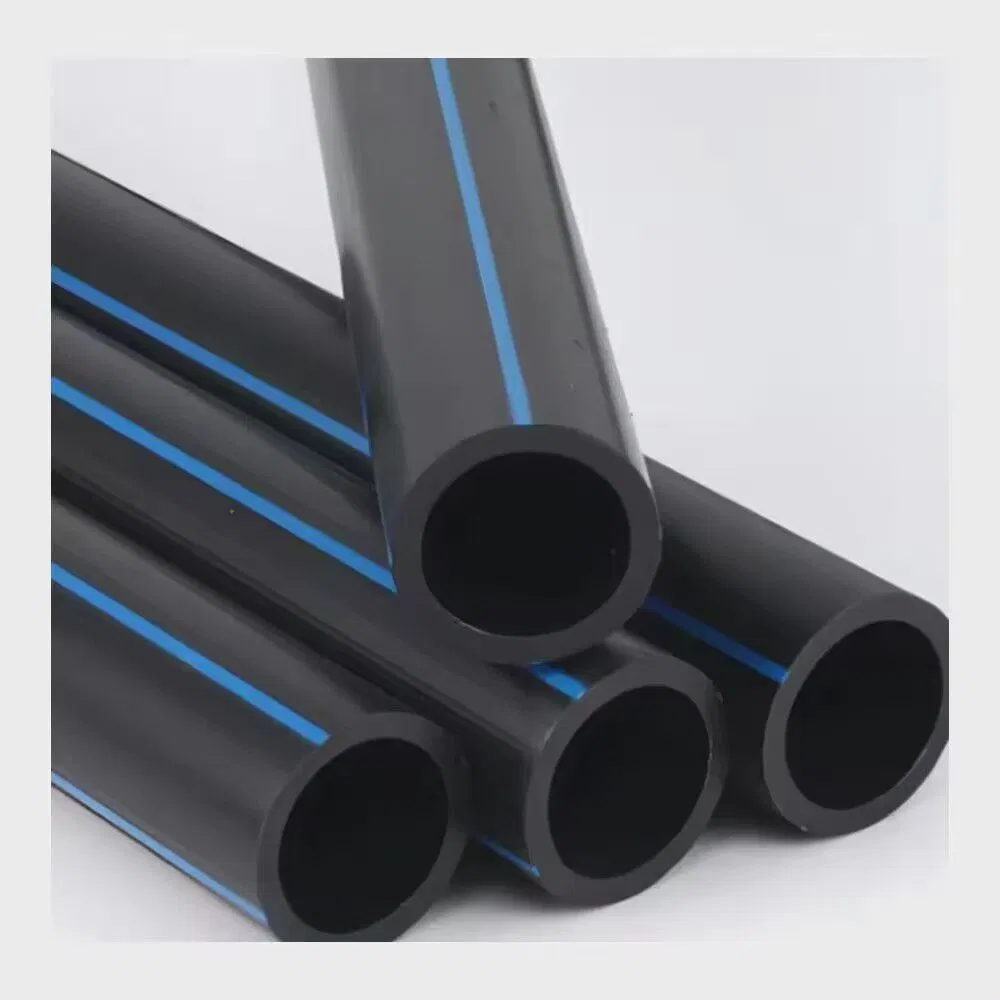HDPE Pipe for Agricultural High-Density Polyethylene Water Supply Pipe Farm Irrigation Systems ISO Factory HDPE Pipe 20-1200mm