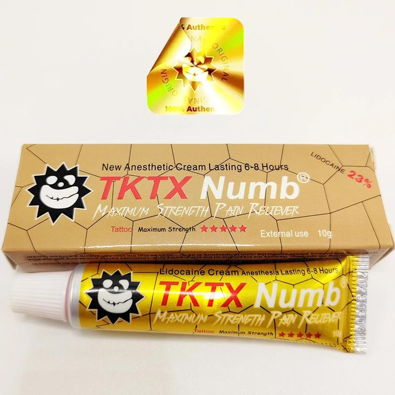 New Tktx Numbing Anesthetic Cream Plastic Tubes Ointment Black Yellow Green Blue Gold 16% 18% 20% 22% 23% New Tktx Numb Cream
