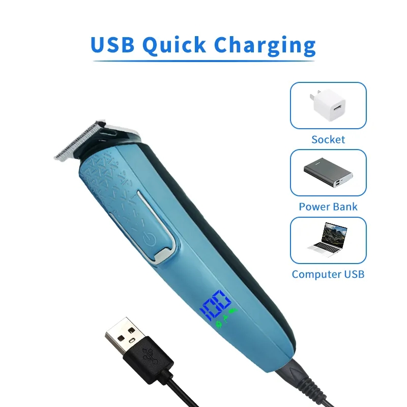 6 in 1 Multifunctional Hair Shaver Trimmer Body Hair Grooming Kit Electric Hair Clipper for Men