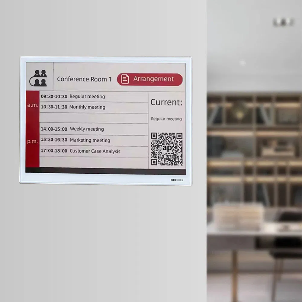 Customized to Sample Digital Smart Office Solution Conference Meeting Room 11.6 Inch 4 Color Epaper Bluetooth Large E Ink Display Crash Prevention