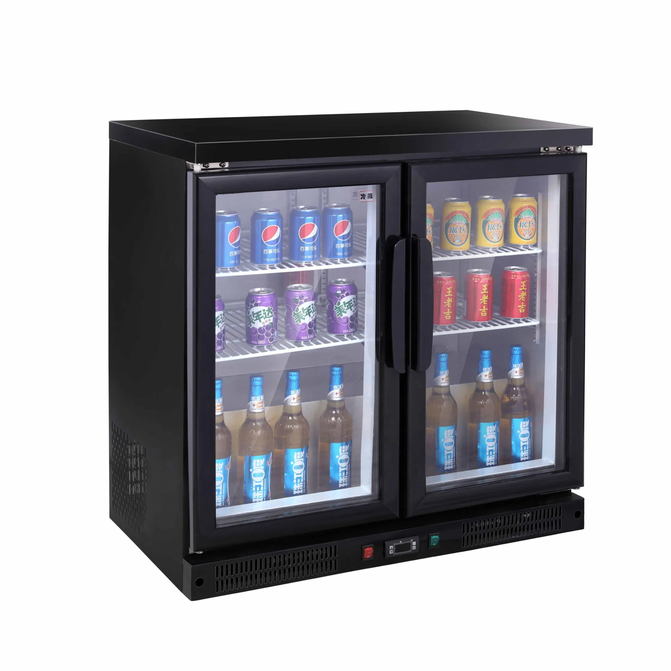 Commercial / Household Mini Glass Door Refrigerator/Fridge/Cooler/Chiller