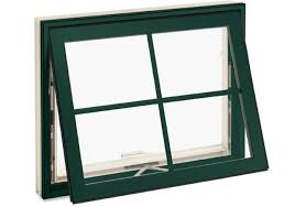 Waterproof PVC Double Glass Casement Plastic Patio French Casement Swing Awning Window