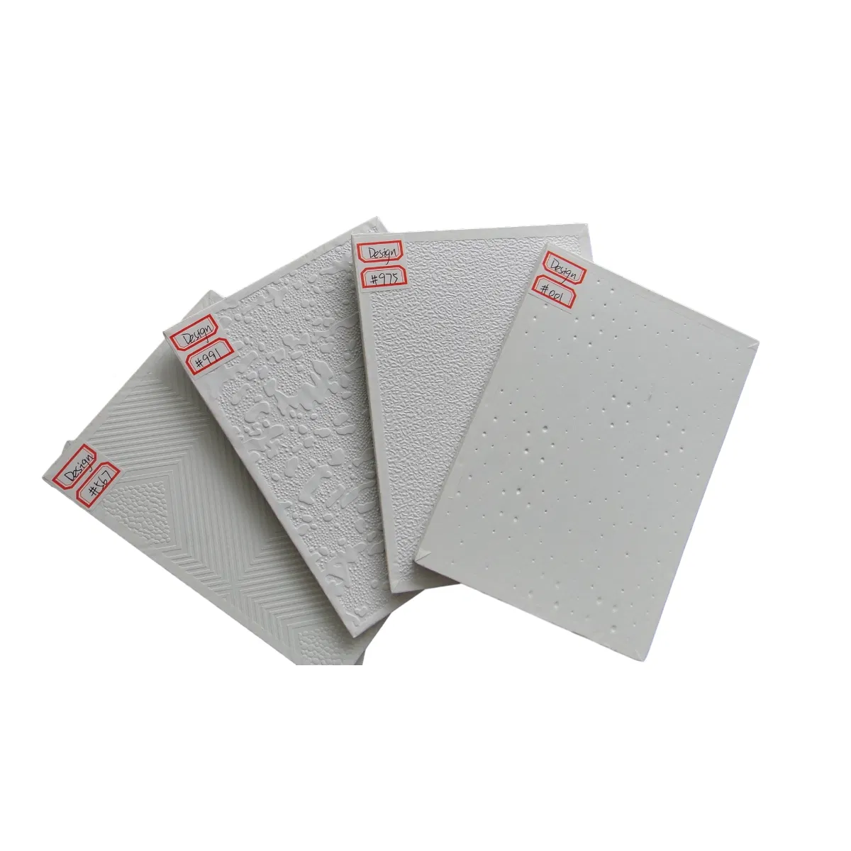 PVC Laminated Gypsum Board with Fireproof Class B1 and Non-Covered Edges