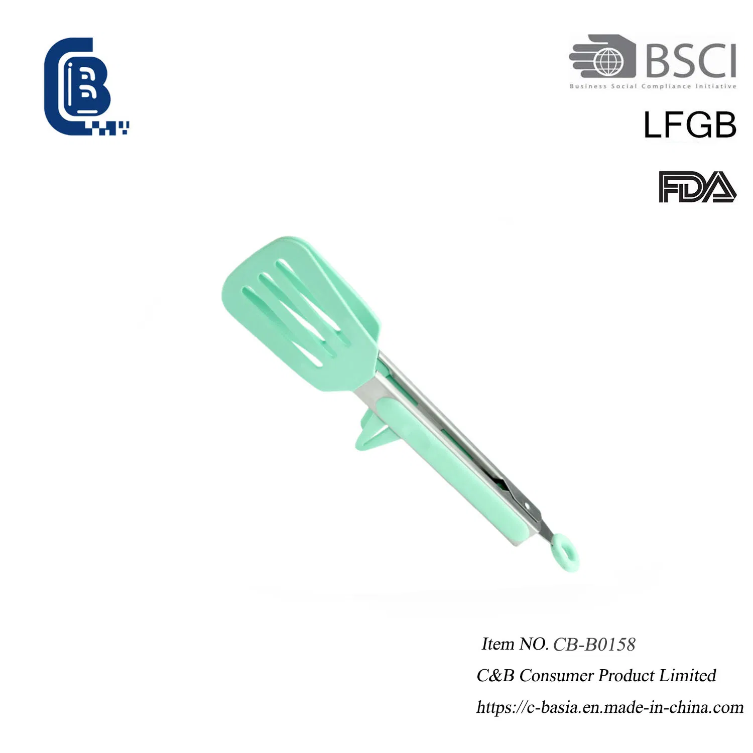 9-Inch-Nylon Kitchen Tongs for BBQ Cooking Bread Salad Noodle and Serving Food