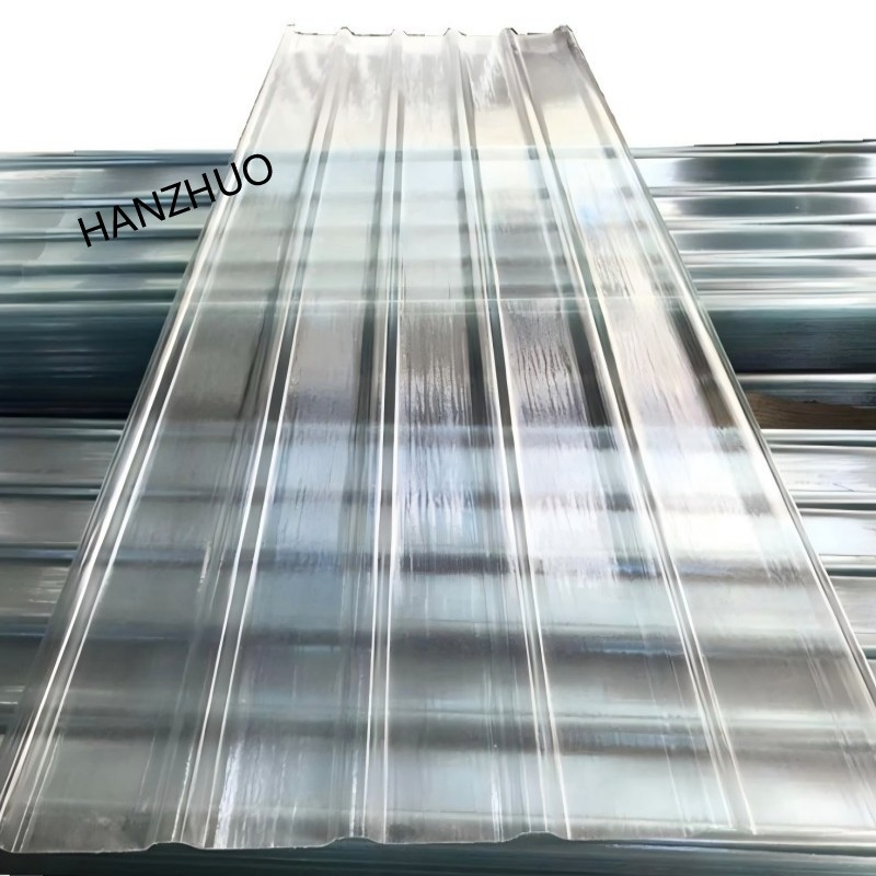 Fiberglass Corrugated Sheet FRP Transparent Panel Roof GRP Green Skylight Corrugated Panel
