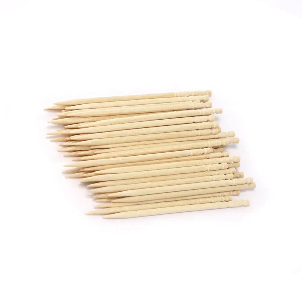 Disposable Wooden Tooth Pick OEM Surface Smooth Kids Bamboo Toothpick Stocked Disposable Toothpicks