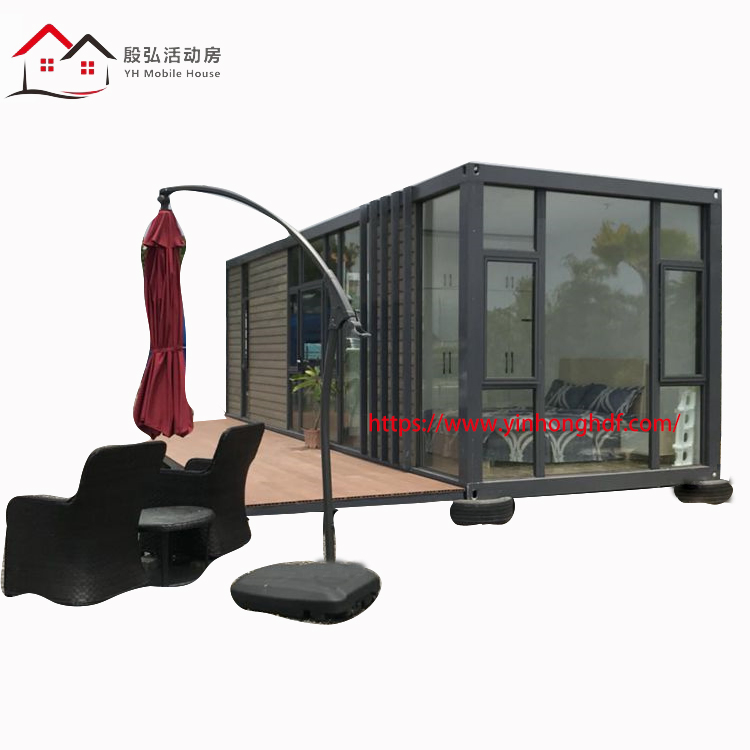 Mobile House Prefabricated Building Modular Container House Portable Cabin Villa with Glass Door Window