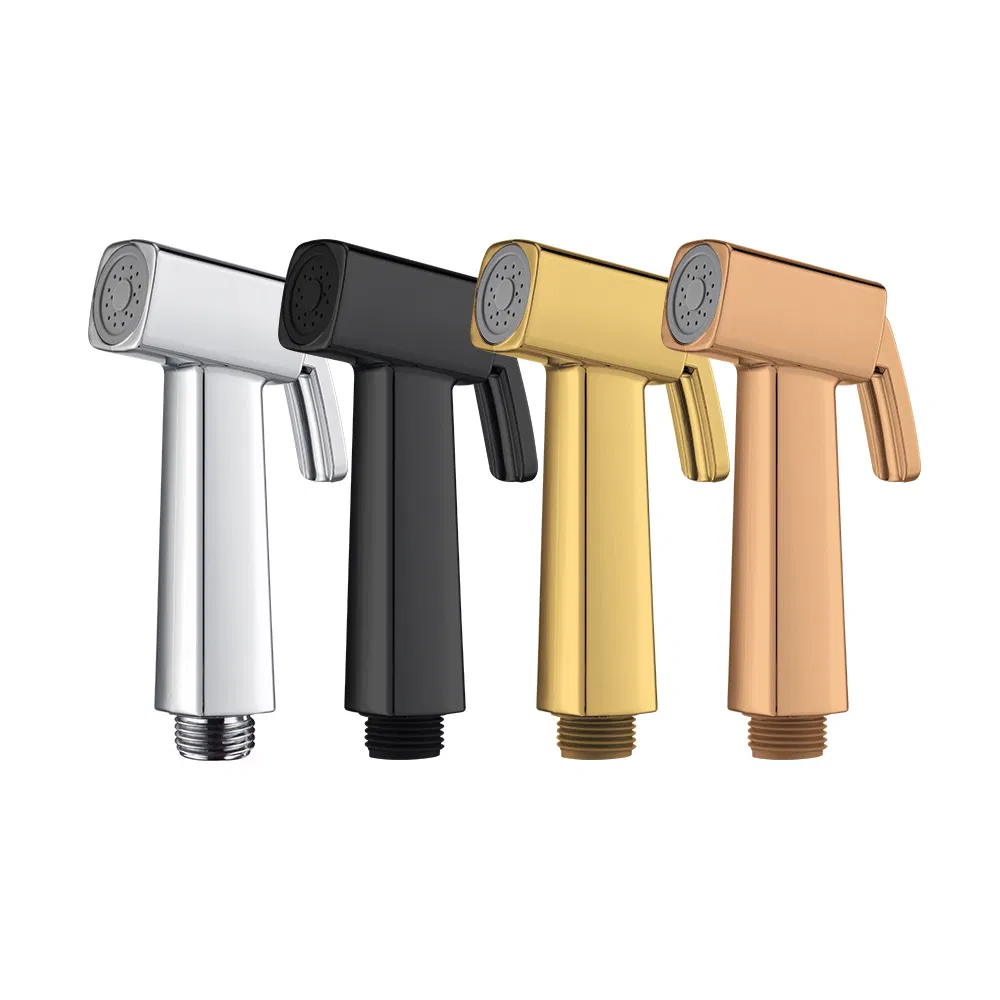 Matte Black Polished ABS Plastic Sanitary Ware Bidet Sprayer Hygienic Shower Shattaf