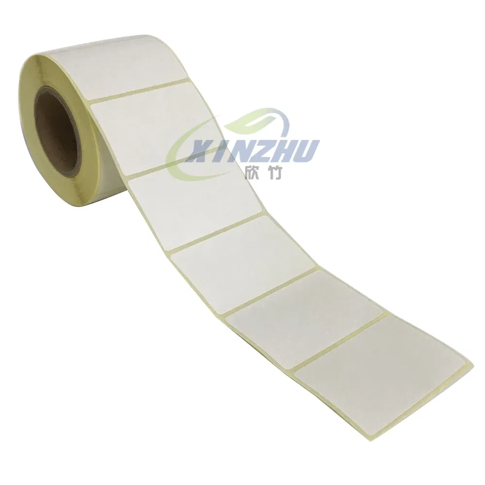 Custom 60mmx40mm Direct Thermal Sticker Waterproof Barcode Label Thermal Label Sticker