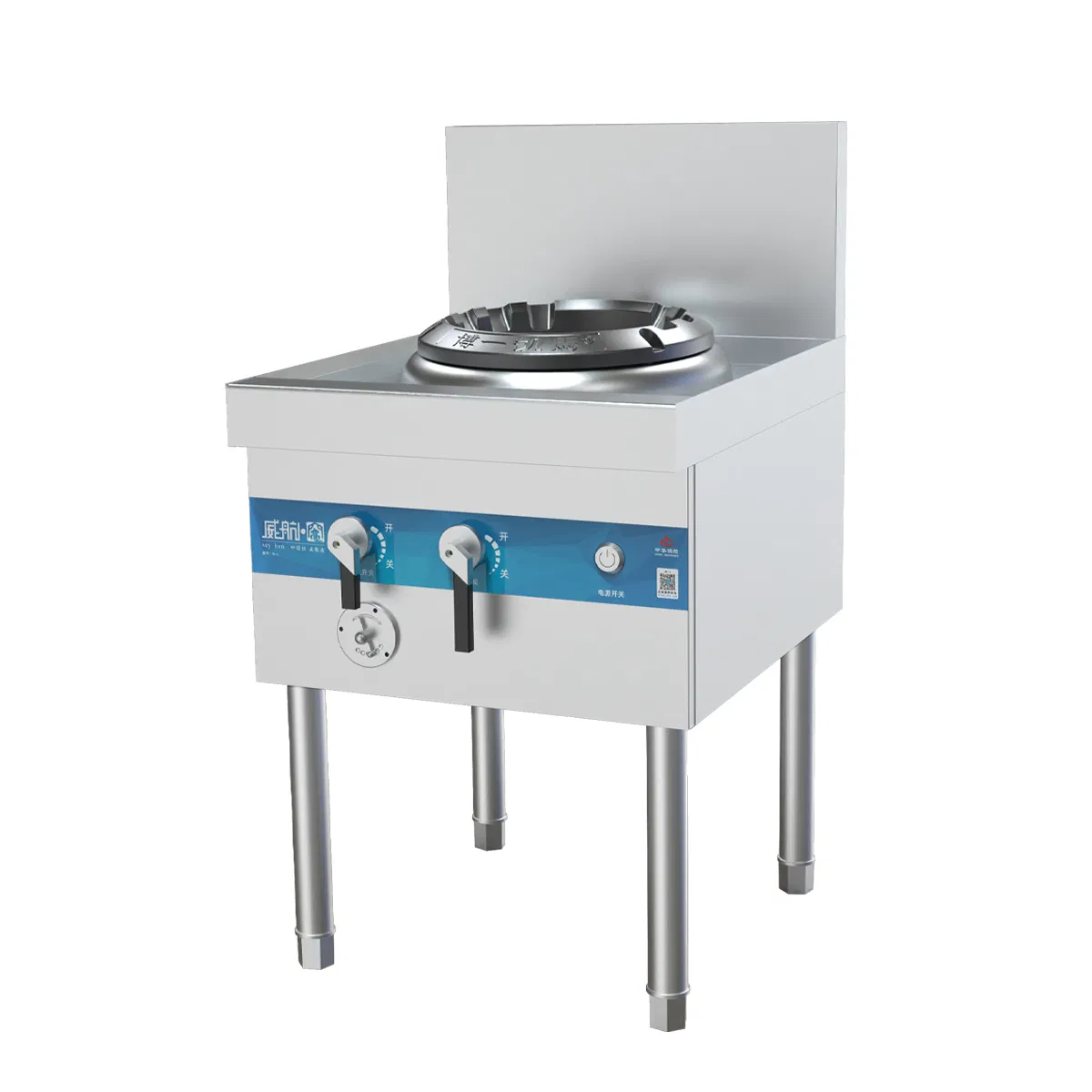 600mm Stainless Steel Gas Cooker for Commercial Wok Use