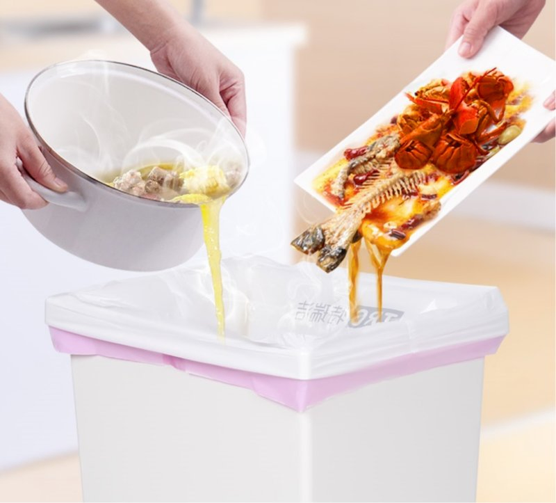 Прочные мусорные пакеты с завязками HDPE