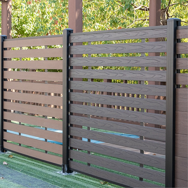 Popular Wood Plastic Composite Home Garden Fence WPC Exterior Wall WPC Fence