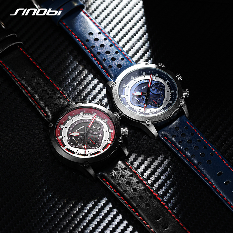 Sinobi S9864G Popular Men's Sports Business Luminous Waterproof Fashion Quartz Watch