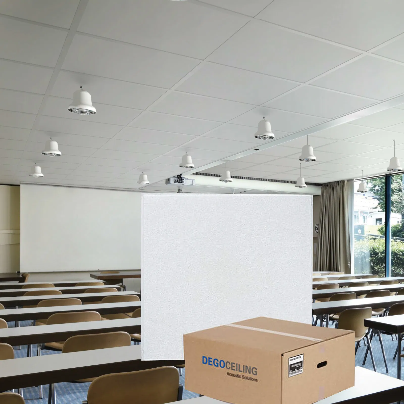 600X60mm Acoustic Suspended Ceiling Tile