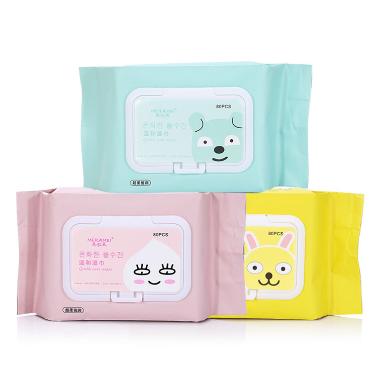 High Standard Thick Skin-Friendly Clean Hand-Mouth Cotton Baby Wet Wipes