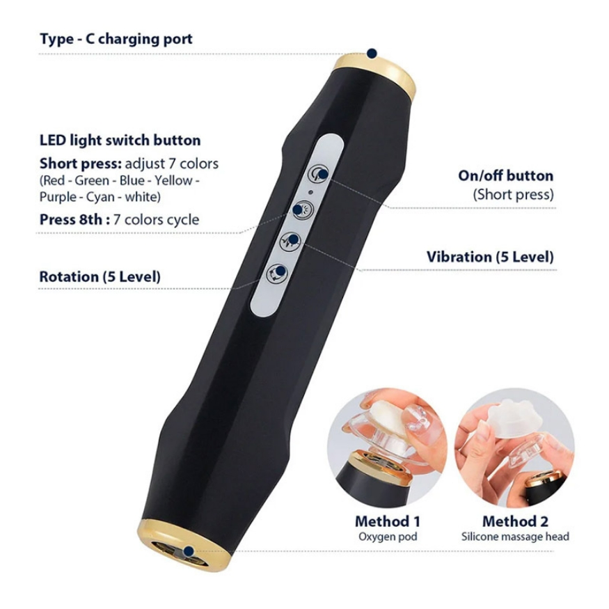 Facial Skin Care Device Mini CO2 Oxygen Bubble Facial Beauty Machine