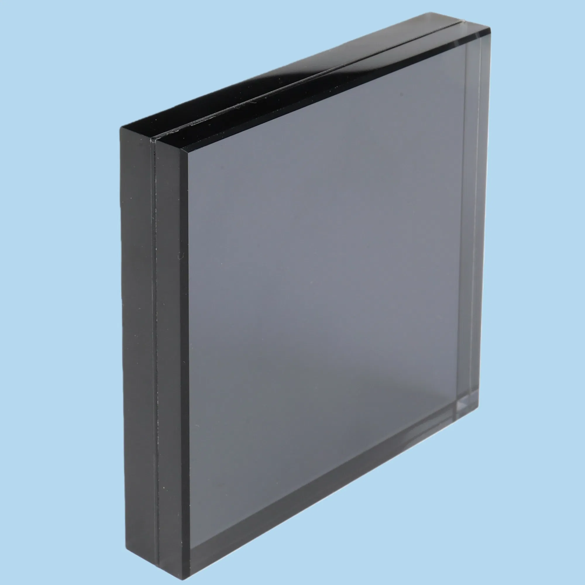 Guangzhou Factory 6.38mm 8.38mm Tinted Gray Colored Grey Tempered Toughened Laminated Safety Glass