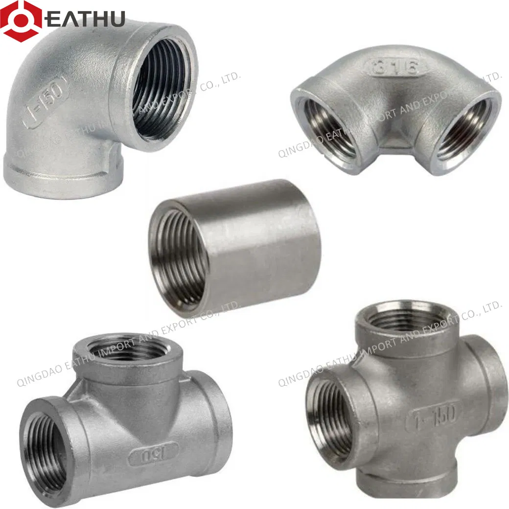 ISO4144 & En10241 150lb Stainless Steel Screwed Fittings Threaded Cross