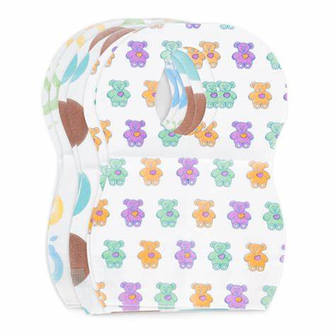 Waterproof Baby Bibs Non-Woven Fabric Travel Disposable Bibs