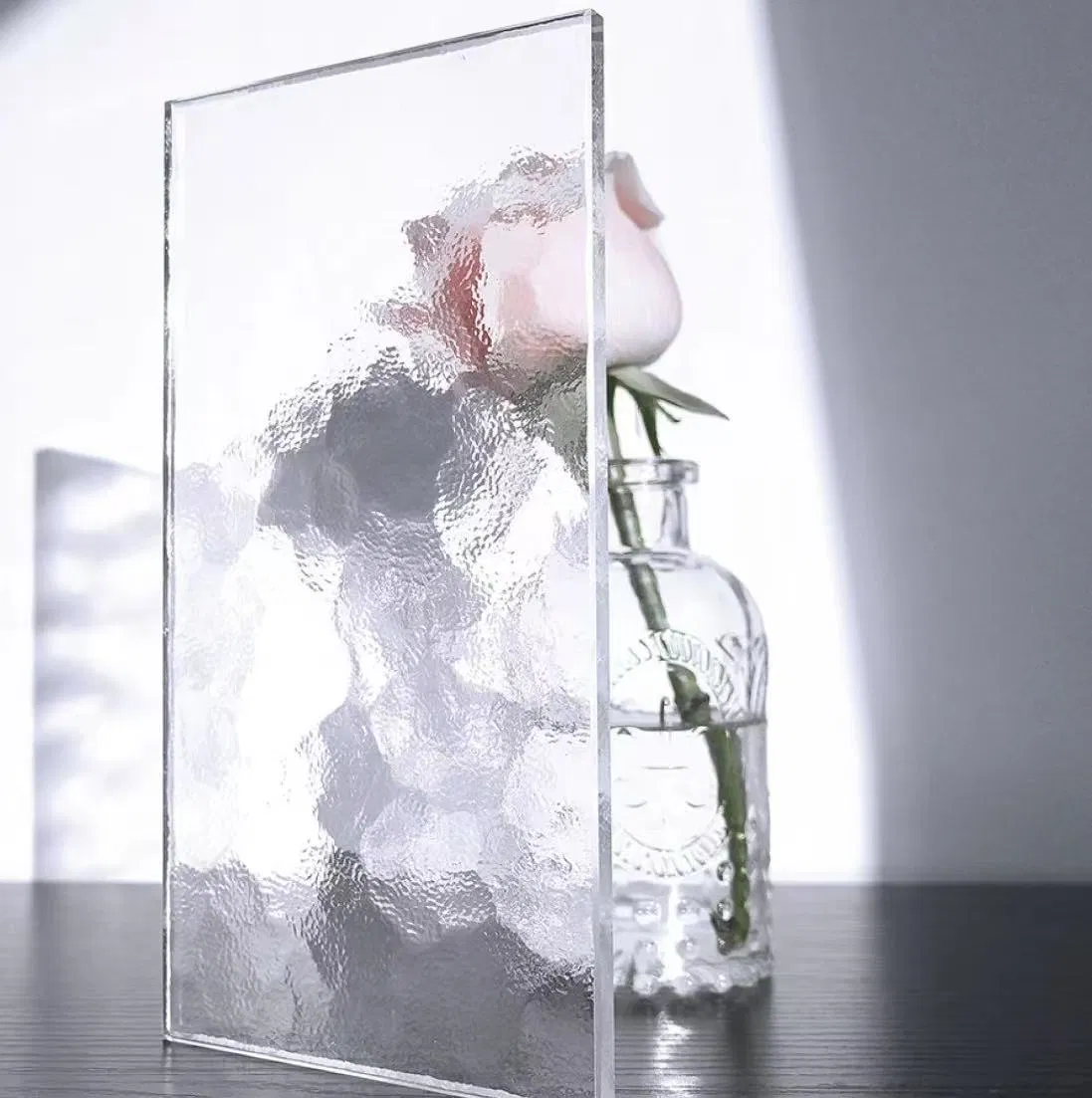 Hot Sale Clear Ultral Clear Bronze Grey Muro Karatachi Nashiji Pattern Glass