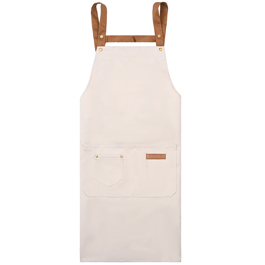 Customizable Waterproof Crossback Apron for Food Service Professionals