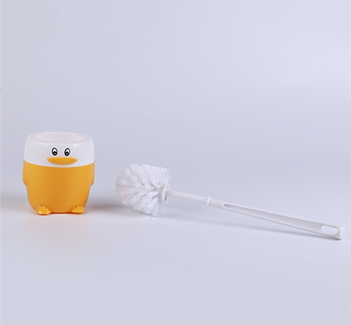 Apple Cherry Shape Everyday Use Lovely Cleaning Plastic Toilet Brush with Long-Handle