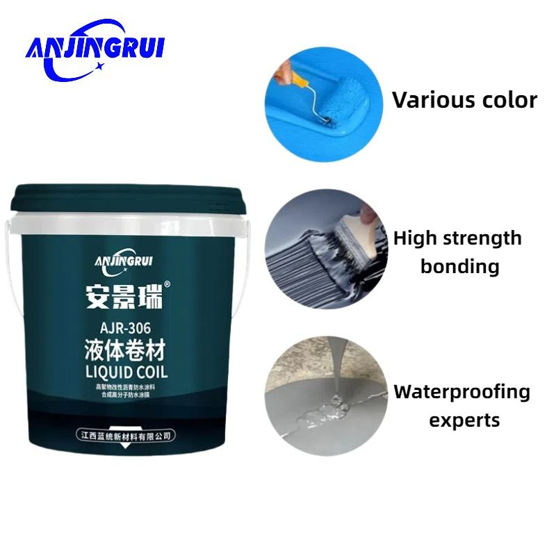 Convenient Green Anti-Aging Liquid Coil Acrylic Waterproof Coating for Roof Wall Basement