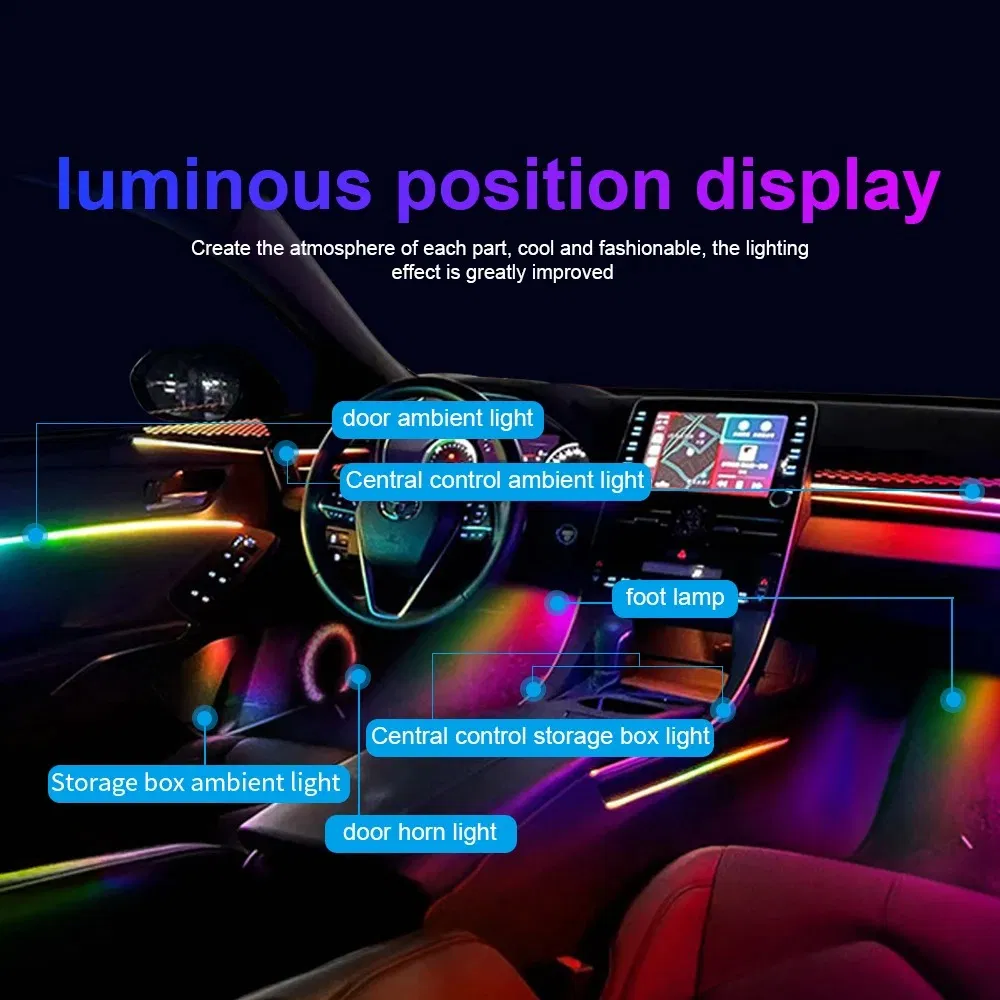 RGB подсветка салона автомобиля 18/22 в 1, динамическая