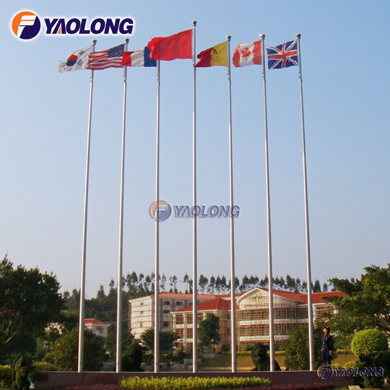 40FT Recyclable Easy Installing Aluminum Flagpole with Internal Halyard