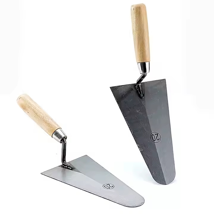 Manganese Steel Carbon Steel Wooden Handle Bricklaying Trowel Cleaning Trowel