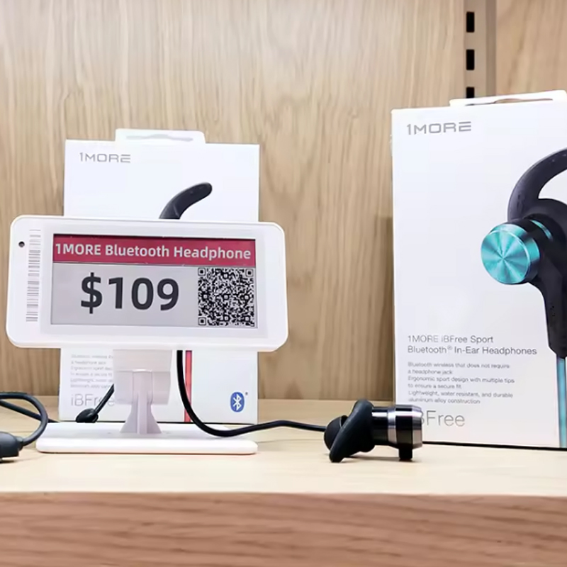 Inewtag 2.9 Inch Electronic Price Tag ESL Bluetooth Electronic Shelf Label Digital Price Tag Smart Price Label for Supermarket