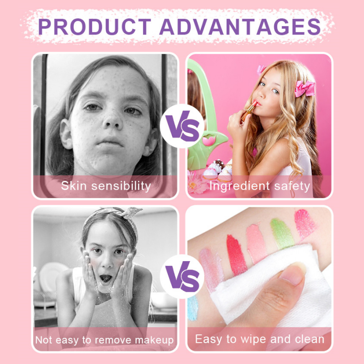 Organic Kids Makeup Kit - Washable, Non-Toxic, Fun Cosmetics