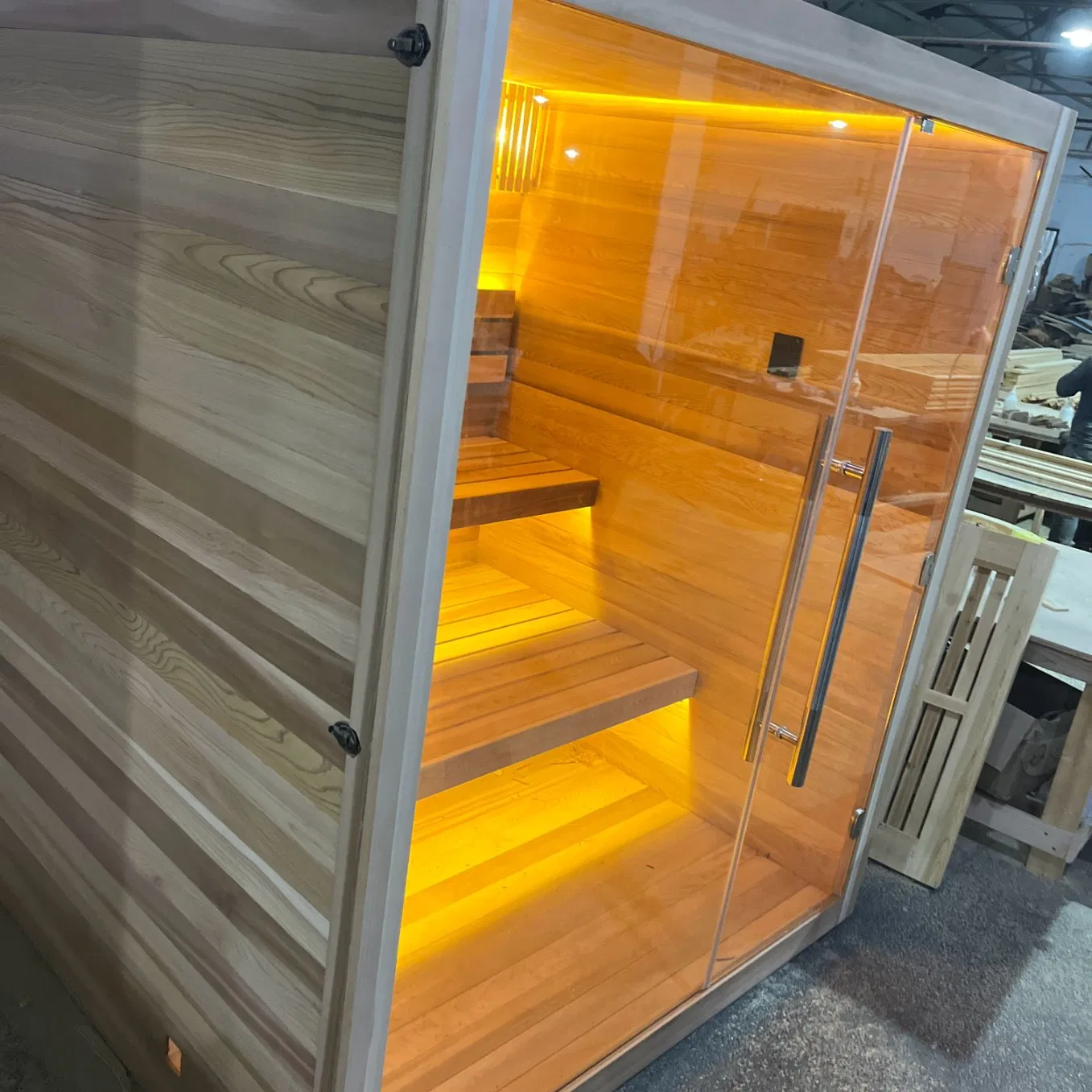 Best Nature Fragrance Deluxe Cedar Oudoor Cabin Garden Steam Stove Sauna