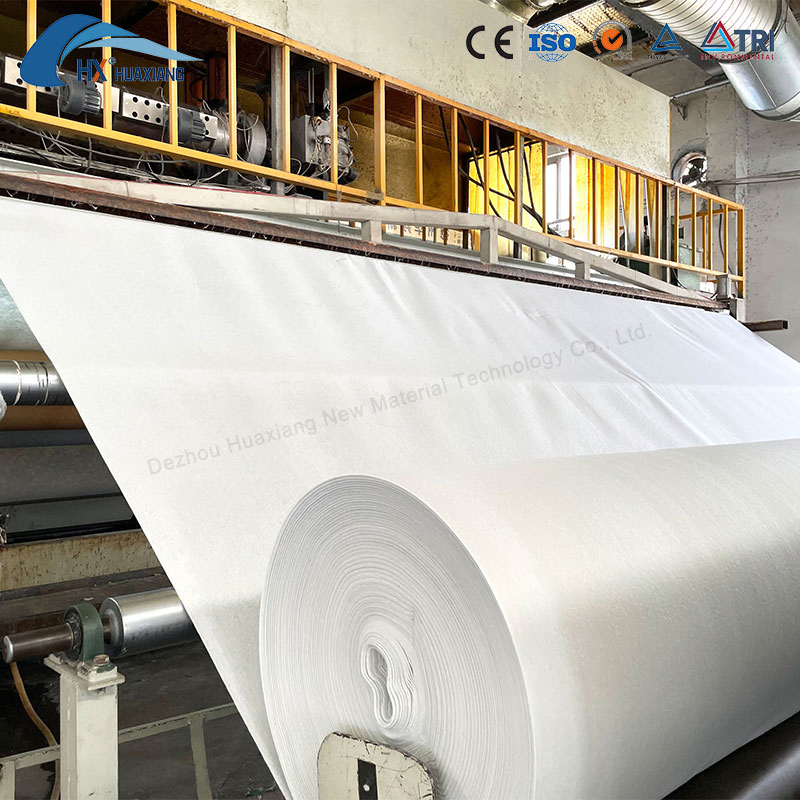 Polyester Short Fiber 100g 200g 300g 400g 600g Needle Punched Nonwoven Textile Fabric Geotextile Fabrics