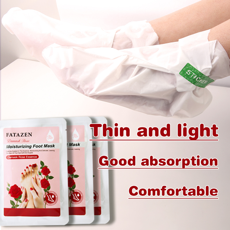 Deep Hydrating Exfoliating Moisturizing Remove Dry Dead Skin Soothing Rose Foot Mask