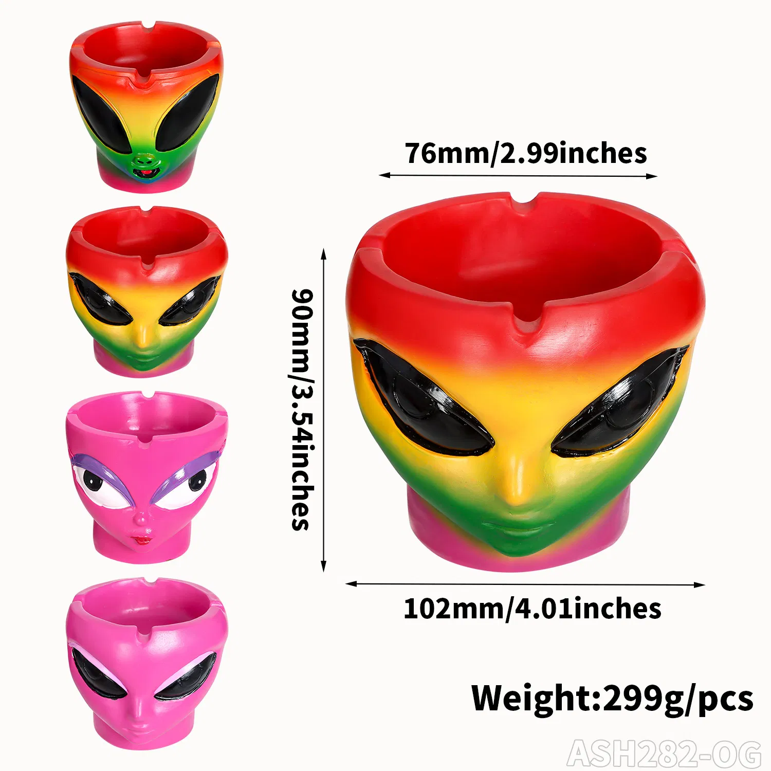 Hot Sale Special Creative Ashtray Cigar Ashtray Alien Ceramic Ashtray