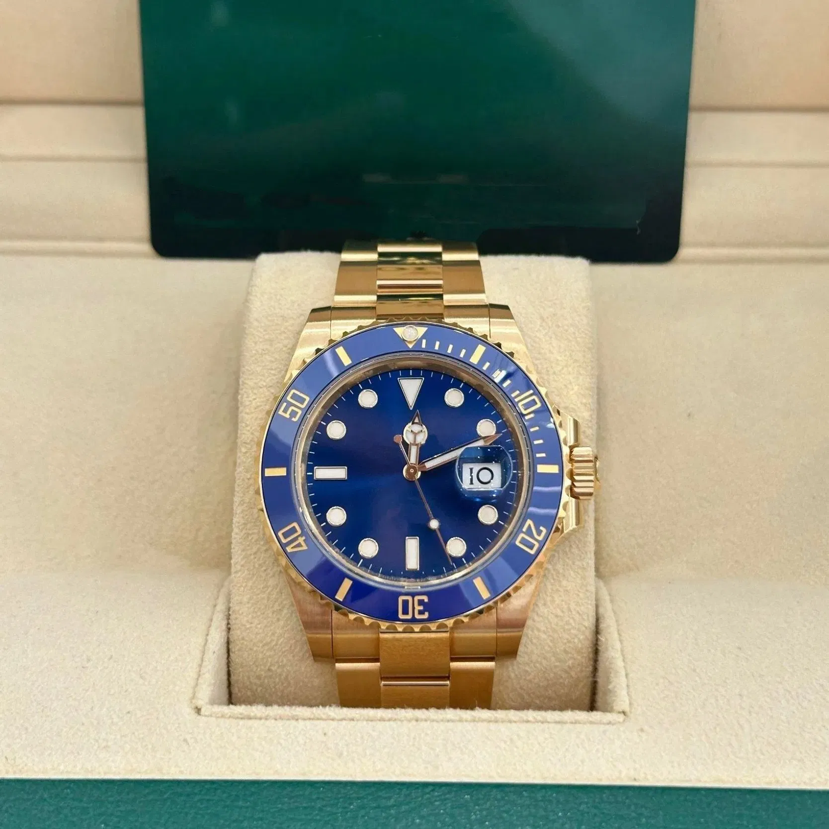 Elegant Sapphire Mirror Business Watch for Men, 5A+ Quality