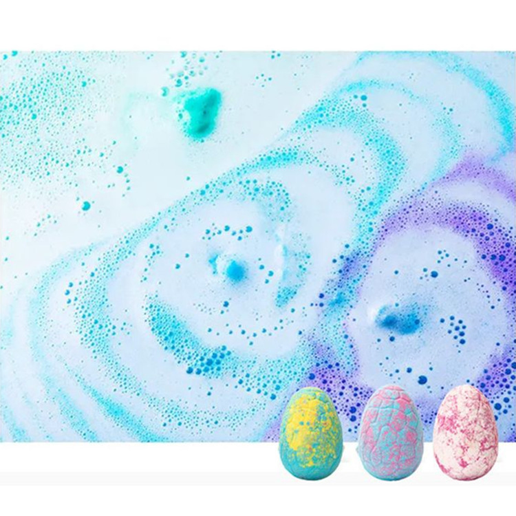 OEM Natural Kids Bubble Dinosaur Bath Bombs Set for Blue Gift Box